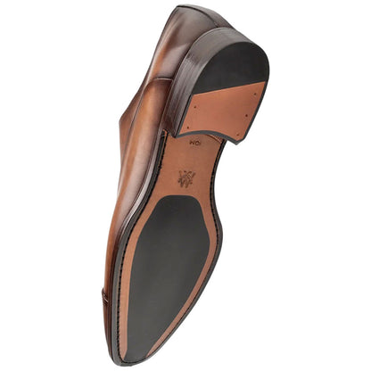 Mezlan Bocelli Cap Toe Oxford – Men's Chestnut Calfskin Lace-Up, Made in Spain