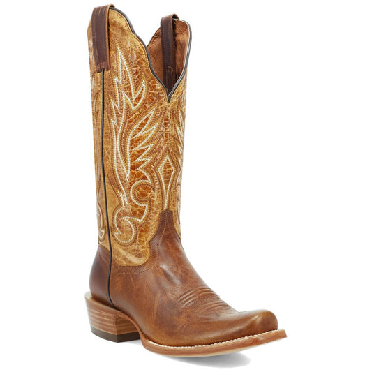 Dan Post Amber Trail Leather Honey Cutter Toe Western Cowgirl Boots