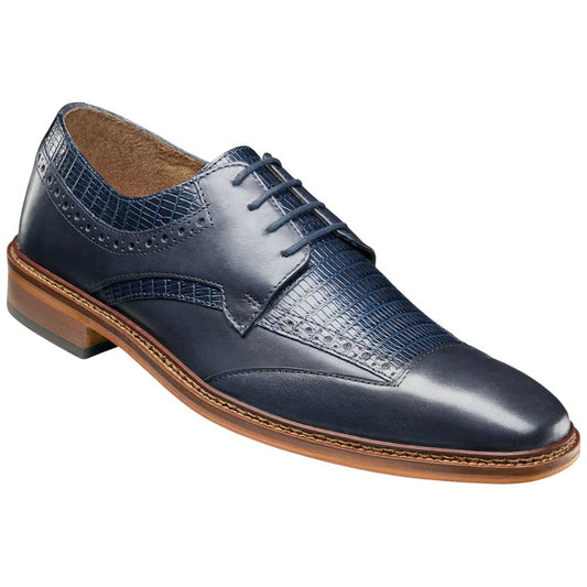 Stacy Adams Gambetta Modified Cap Toe Oxford – Navy