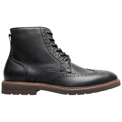 Florsheim Redford Black Men's Wingtip Lace Up Boot