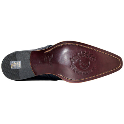 Imperio Ocean Blue Calf-Skin Leather Print Oxfords | Duca Dress Shoes for Men