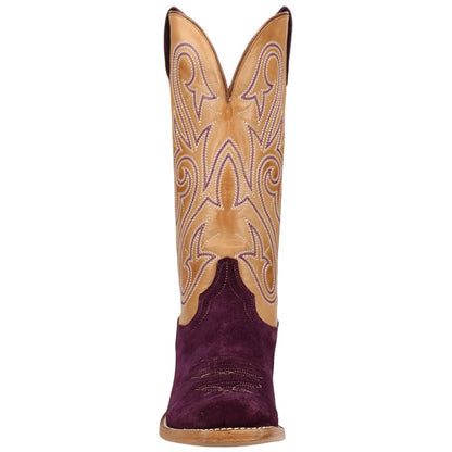 Dan Post Lanessa Purple Women's Leather Western Boots