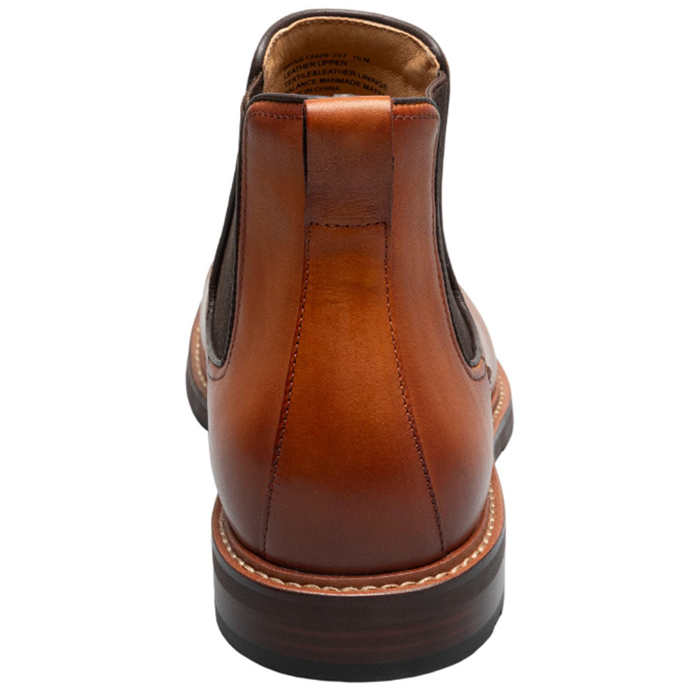 Florsheim Anthem Plain Toe Saddle Tan Leather Chelsea Boot for Men