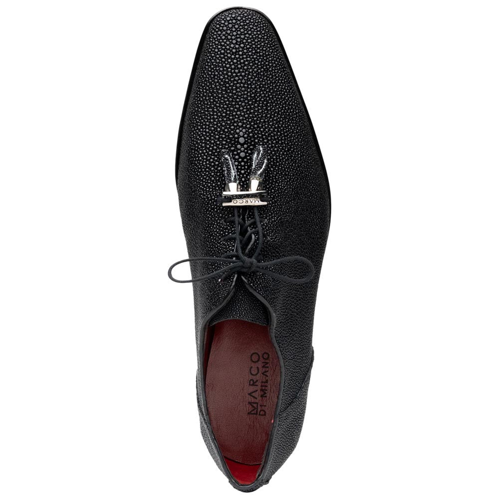Marco Di Milano Rimini Genuine Stingray Lace-Up Shoe - Black
