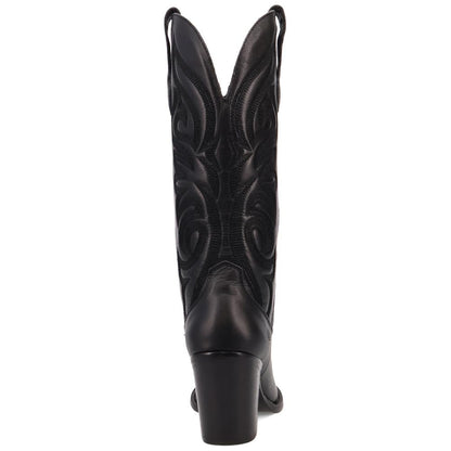 Hensley Black on Black Embroidered Leather Snip Toe Women Boot | Dingo Western Cowgirl Boots