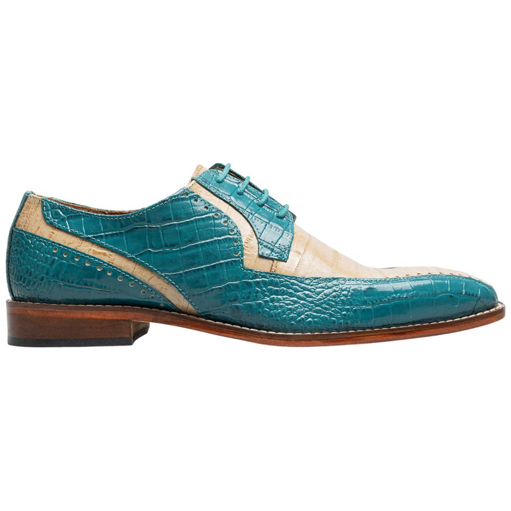 Stacy Adams Talamanco Bike Toe Oxford - Teal Multi
