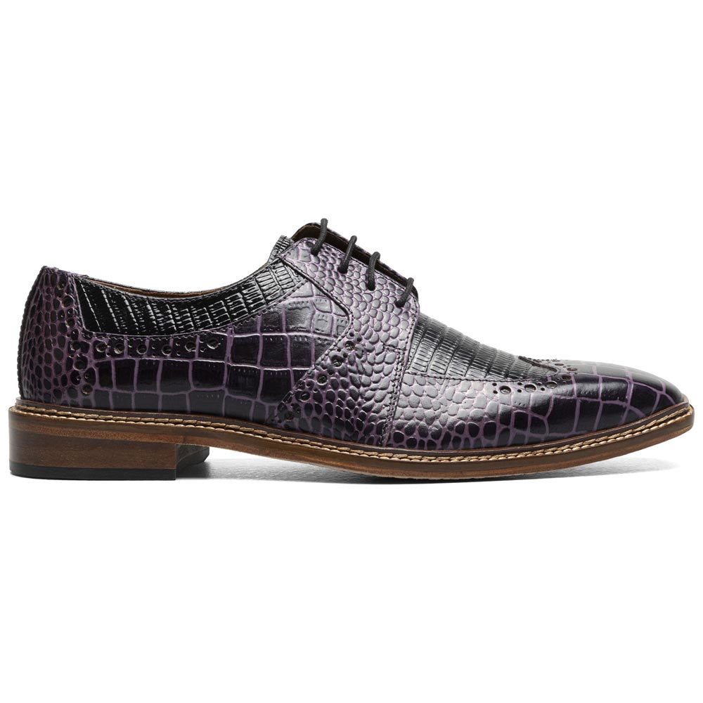 Travato Wingtip Oxford | Stacy Adams Dress Shoes in Purple & Cognac for Men