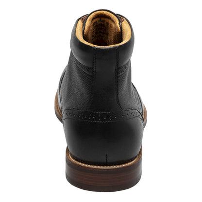 Florsheim Rucci Black Smooth Leather Wingtip Ankle Lace Up Boots (USA Men Size)