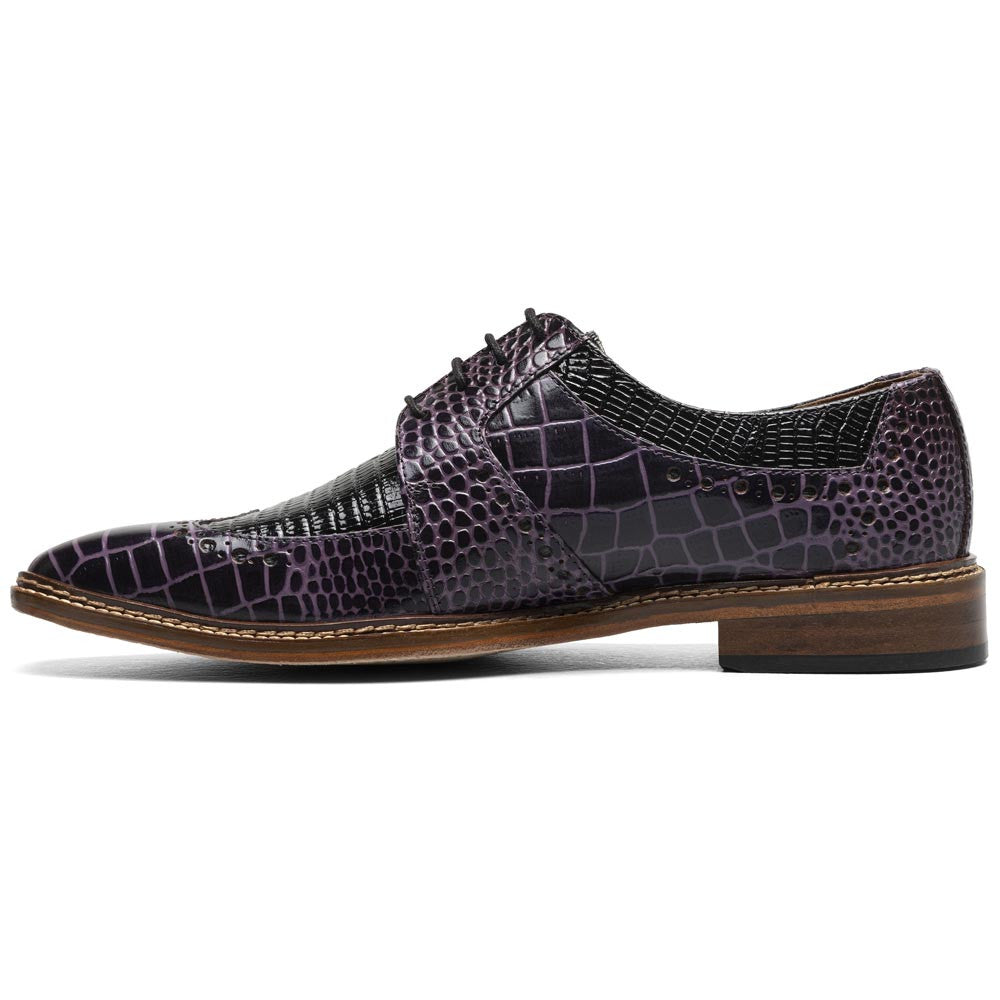 Travato Wingtip Oxford | Stacy Adams Dress Shoes in Purple & Cognac for Men