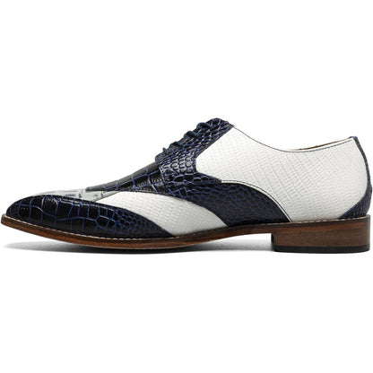 Stacy Adams Tristano Modified Bike Toe Oxford in Blue
