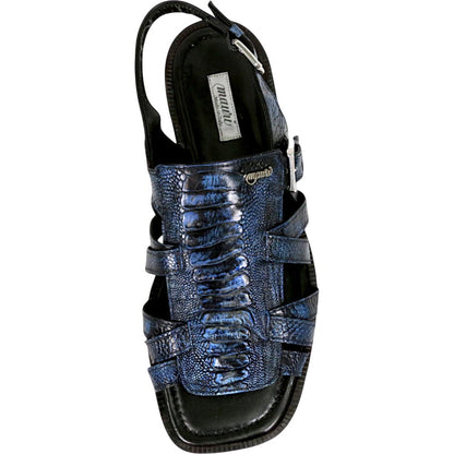 Mauri Antigua Men's Special Dye Night Exotic Ostrich Leg Sandal