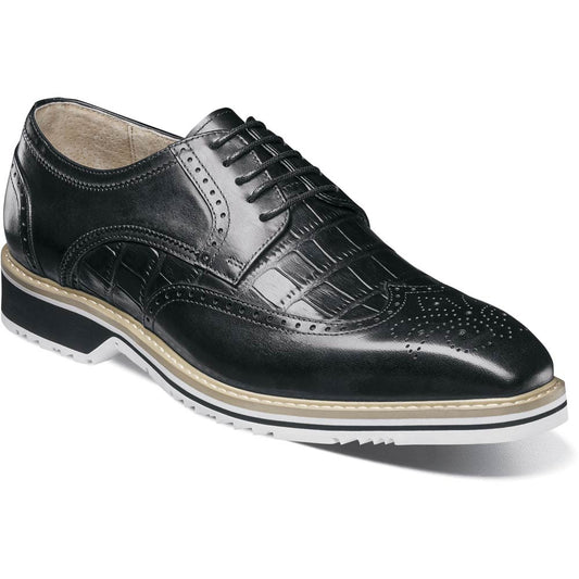 Stacy Adams Beaumont Wingtip Oxford in Black