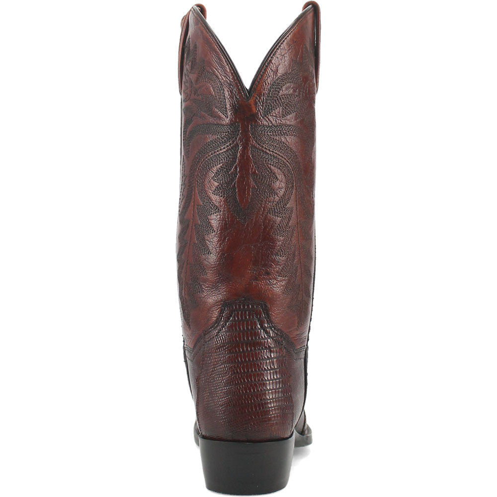 Dan Post Men’s Winston Tan Exotic Lizard Leather 13” Round Toe Cowboy Boot