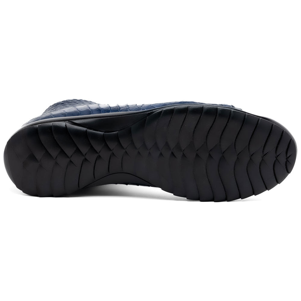 Marco Di Milano Hermond Navy Alligator Derby Shoes