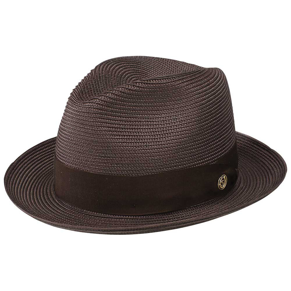 Stetson Rosebud Brown Florentine Milan Straw Dress Hat