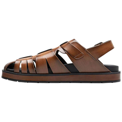 Stacy Adams Men's Largo Cognac Slingback Buckle Sandal