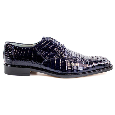 Belvedere Chapo Navy Men’s Hornback Crocodile Shoes