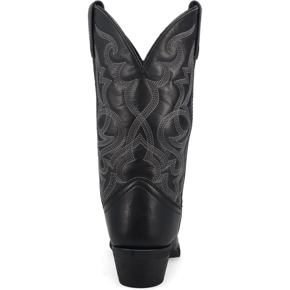 Laredo Maddie Black Leather Round Toe Western Cowgirl Boots (USA Women Size)