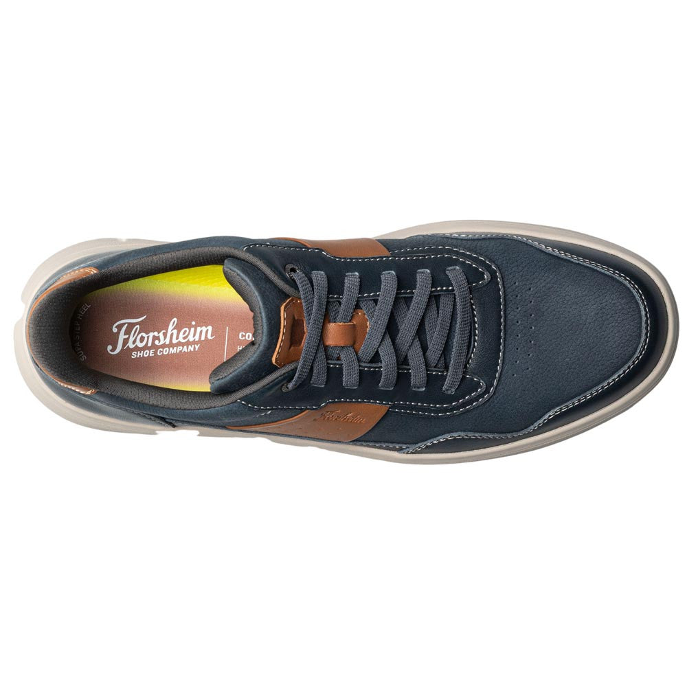 Florsheim Crosstour Men's Navy & Cognac Leather Hands Free Casual Lace Up Shoe
