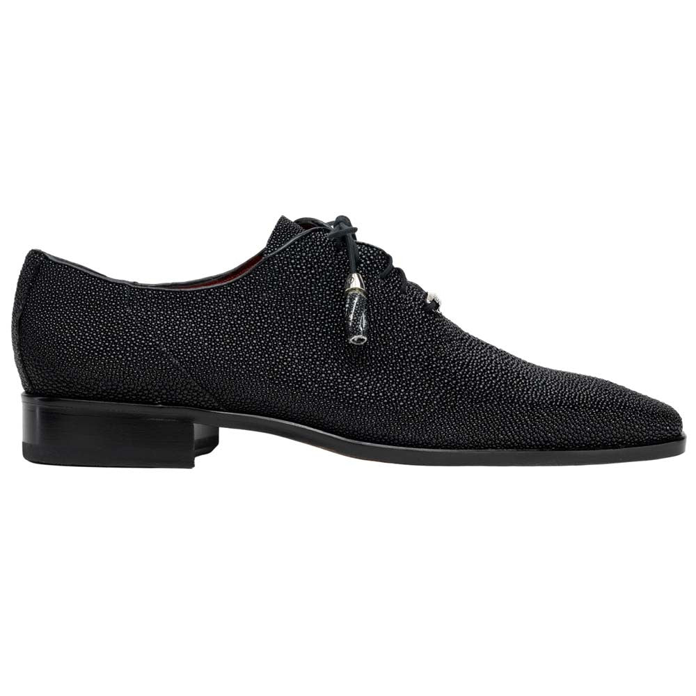 Marco Di Milano Rimini Genuine Stingray Lace-Up Shoe - Black