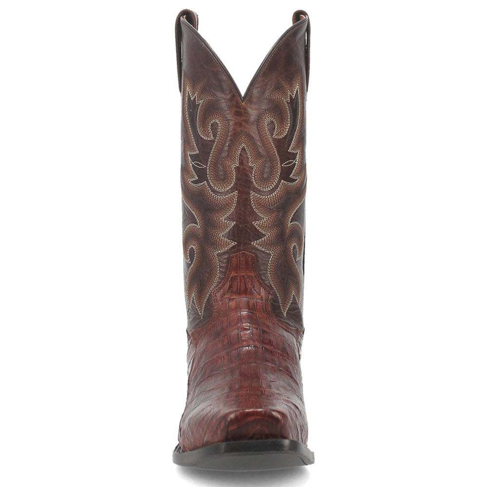 Dan Post Men’s Bayou Genuine Caiman 13” Square Toe Brass Cowboy Boot