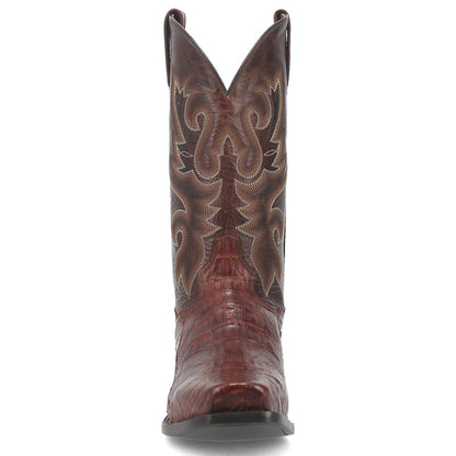 Dan Post Men’s Bayou Genuine Caiman 13” Square Toe Brass Cowboy Boot