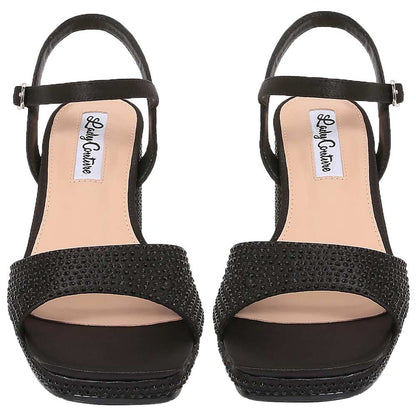 Lady Couture Judy 3” Block Heel Sandals in Black