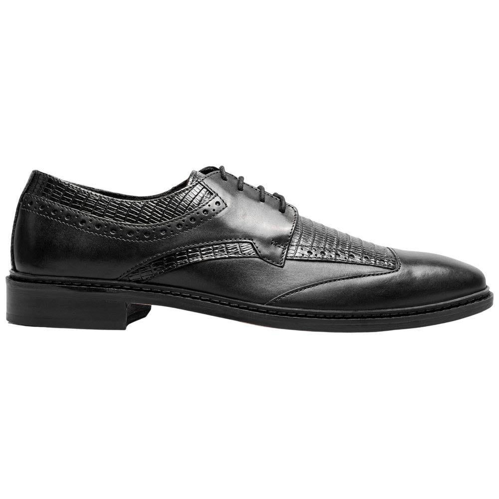 Stacy Adams Gambetta Modified Cap Toe Oxford - Black