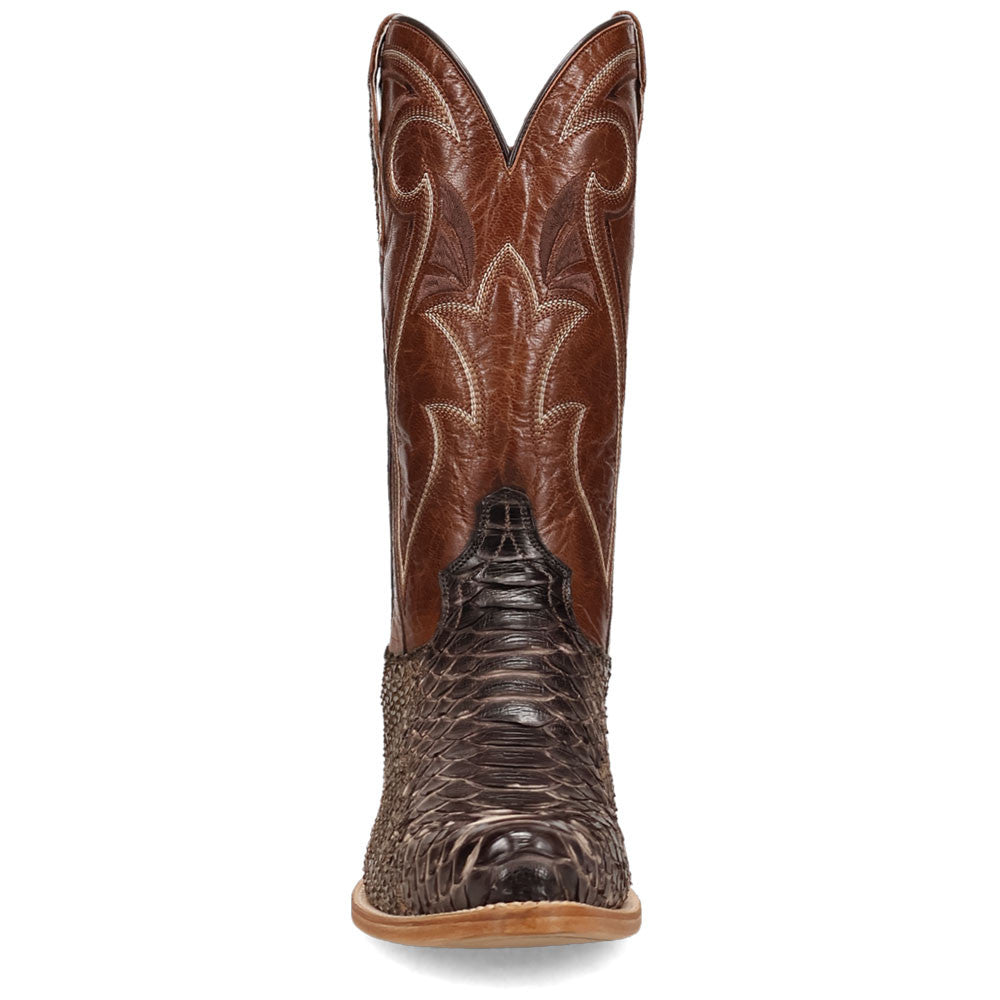 Dan Post Stryke Bay Apache Back Cut Python Skin J Pointed Toe Western Cowboy Boots