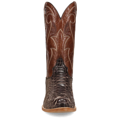 Dan Post Stryke Bay Apache Back Cut Python Skin J Pointed Toe Western Cowboy Boots