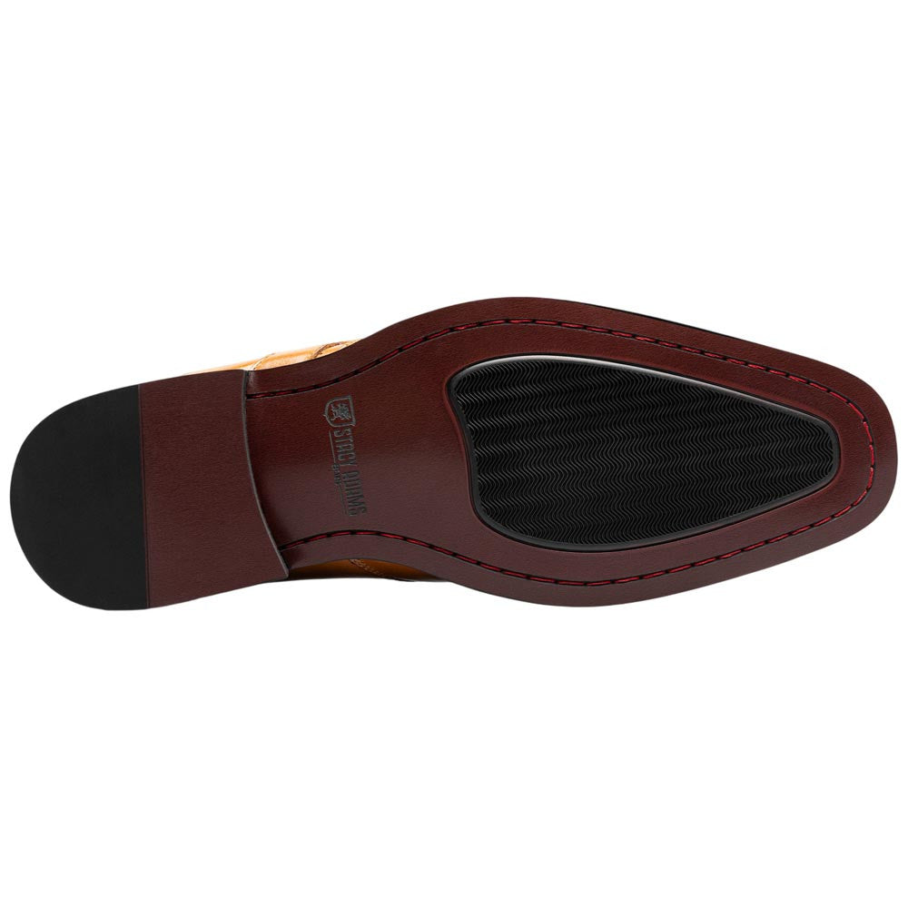 Stacy Adams Alistair Plain Toe Ornament Slip-On – Tan