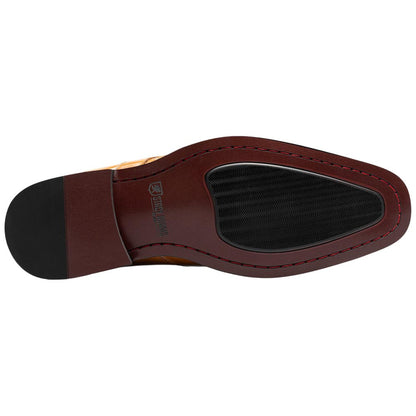 Stacy Adams Alistair Plain Toe Ornament Slip-On – Tan