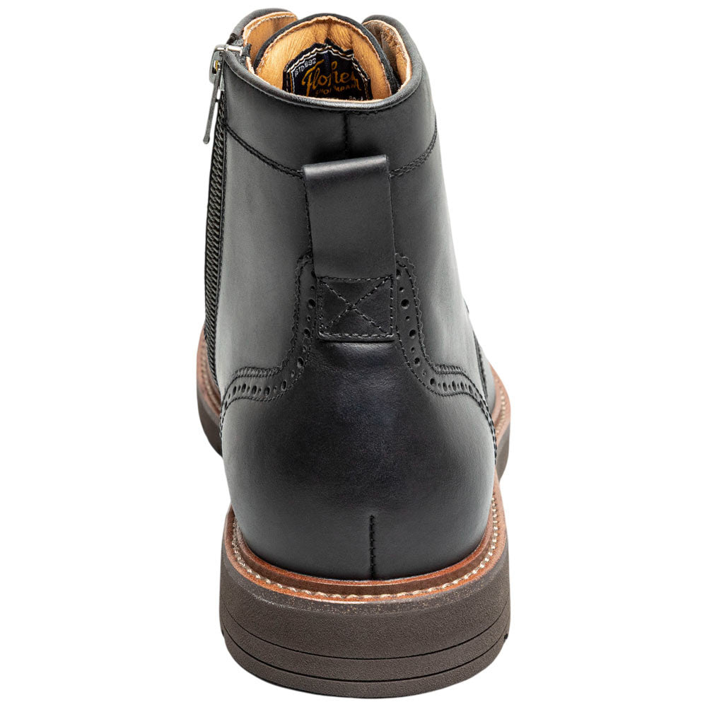 Florsheim Redford Black Men's Wingtip Lace Up Boot