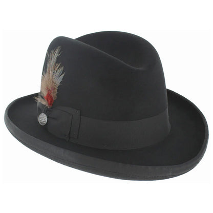 Stetson Homburg Royal Deluxe Fur Felt Formal Hat