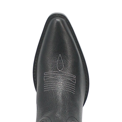 Dingo Out of West Suede Black Snip Toe Western Boots for Women