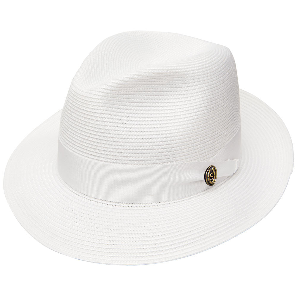 Stetson Rosebud White Florentine Milan Straw Hat