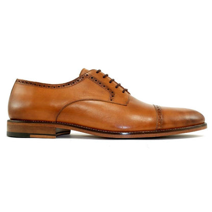 Alan Payne Cambridge British Tan Cap Toe Men's Derby