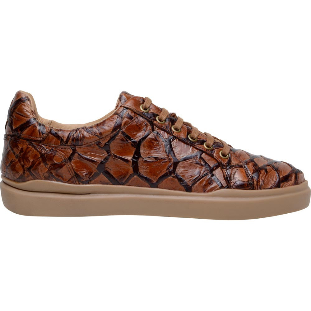 Belvedere Kingstone Almond Men’s Genuine Pirarucu Sneakers