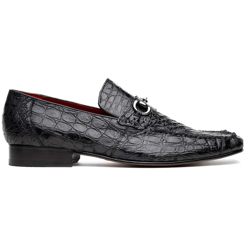 Landro Men’s Genuine Caiman Skin Moc Toe Bit Loafers | Marco Di Milano