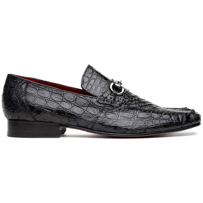 Landro Men’s Genuine Caiman Skin Moc Toe Bit Loafers | Marco Di Milano
