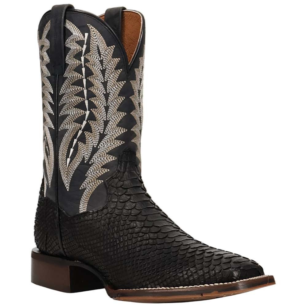 Dan Post Midnight Reign Men's Black Python Western Boots