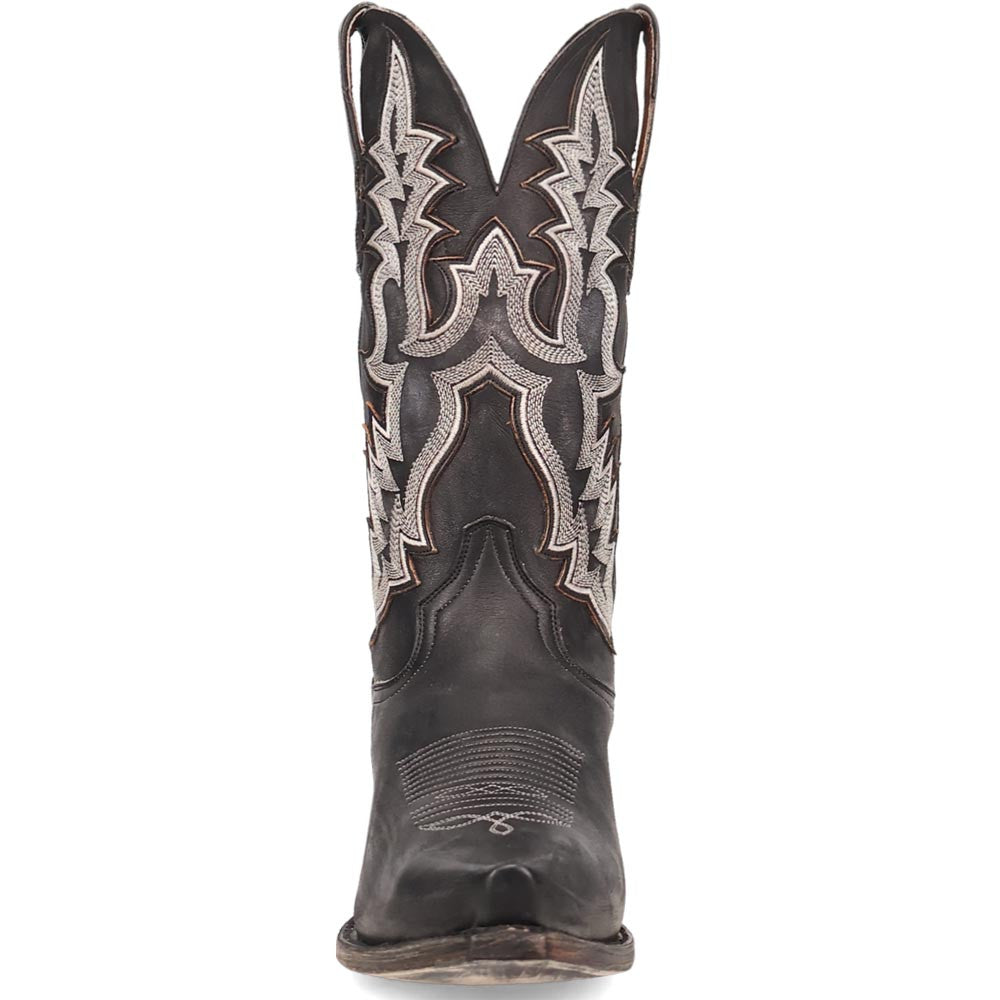 Dan Post Men’s Diesel Black 13” Snip Toe Cowboy Boots