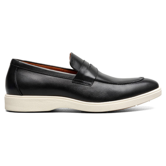Spencer Moc Toe Penny Slip On | Stacy Adams Dress Loafers in Black for Men