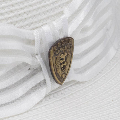 Dobbs Harrod White Florentine Milan Straw Hat