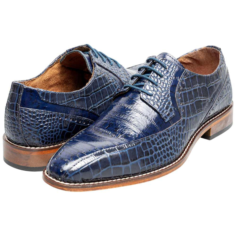 Stacy Adams Talamanco Bike Toe Oxford - Blue