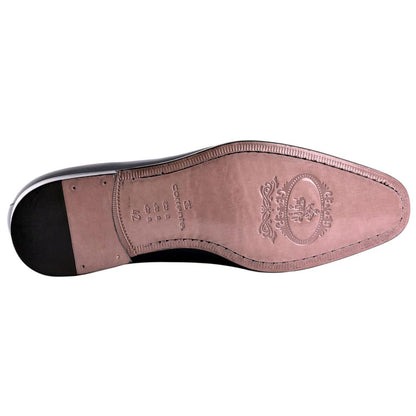 Corrente Men's Perforated Cap-Toe Oxford - Navy