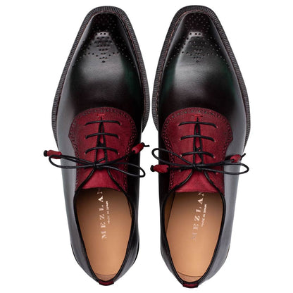 Mezlan Bretton Multi-Tone Oxford - Men's Graphite/Multi Wholecut Oxford