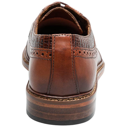Stacy Adams Gambetta Modified Cap Toe Oxford - Cognac