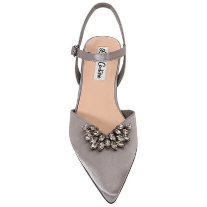 Lady Couture 2" Heel Classy Pump in Pewter