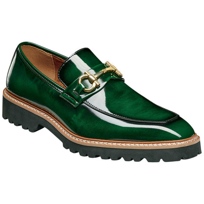 Stacy Adams Carabello Moc Toe Bit Slip-On - Green
